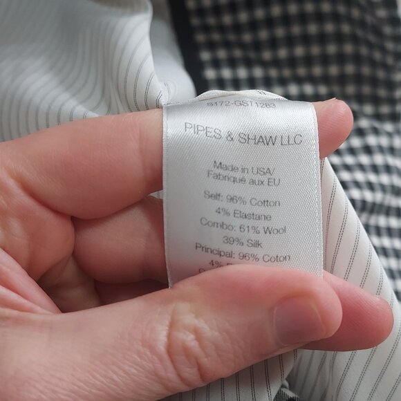 Veronica Beard Black White Gingham Embossed Button Blazer - Picture 7 of 9